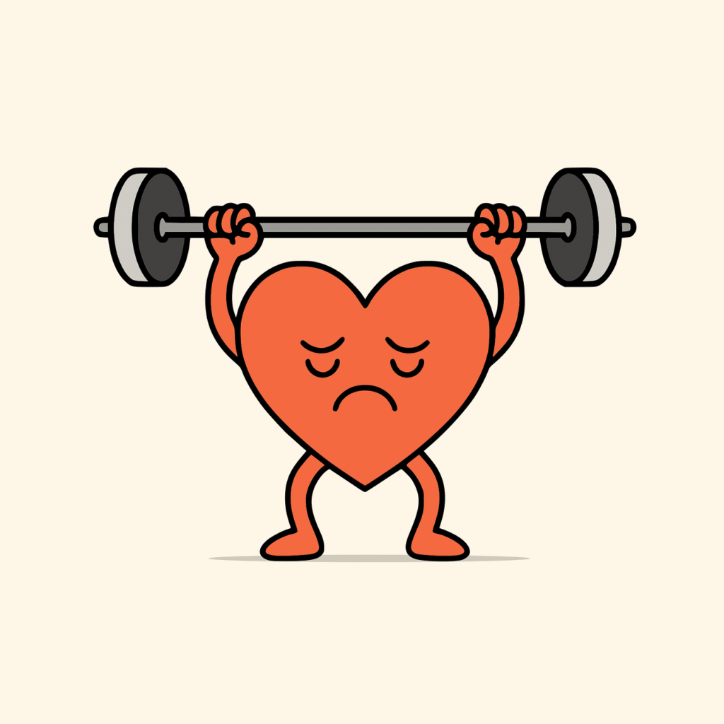Superar um término de relacionamento rápido e sem sofrimento – ilustração representando força emocional e resiliência